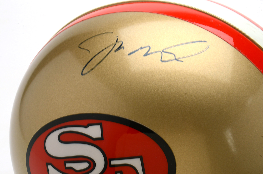 Joe Montana Signed Helmet  Visual COA