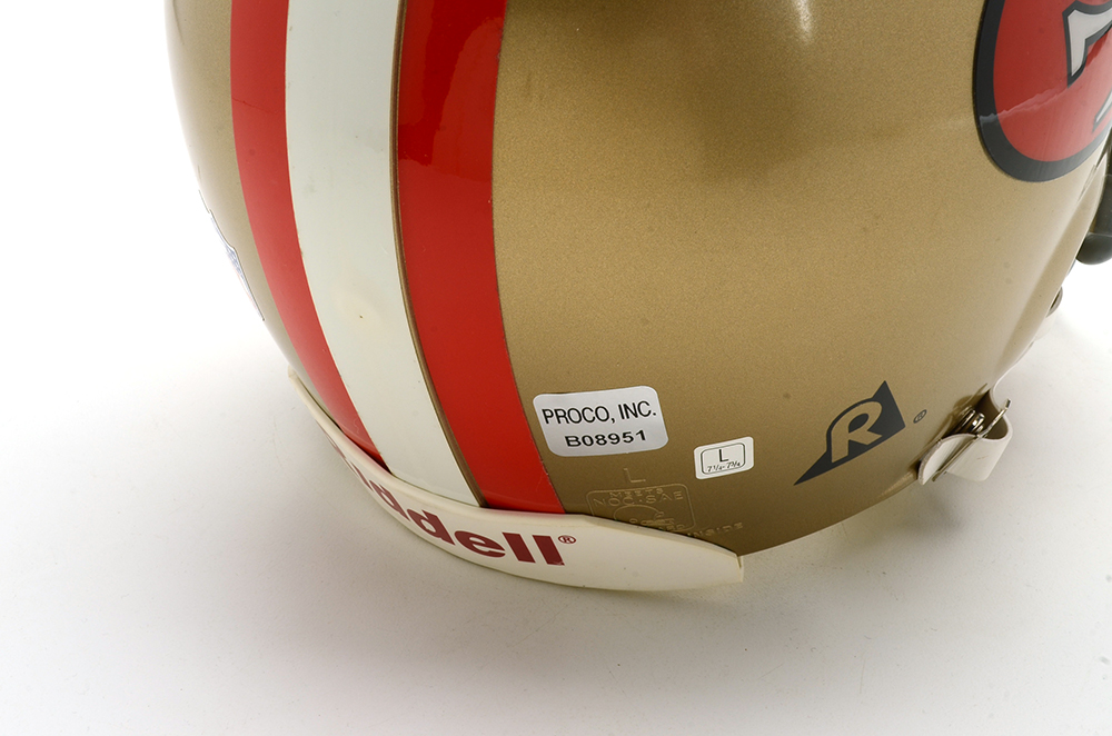 Joe Montana Signed Helmet  Visual COA