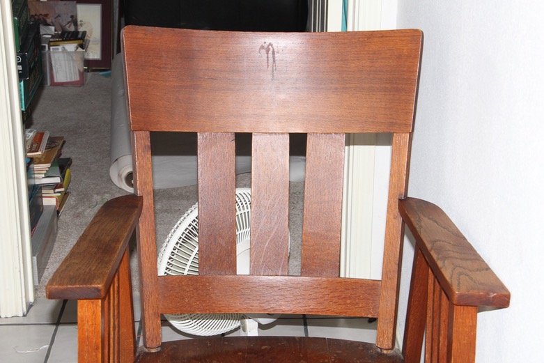 Early 20th Century Mission Oak Rocking Chair