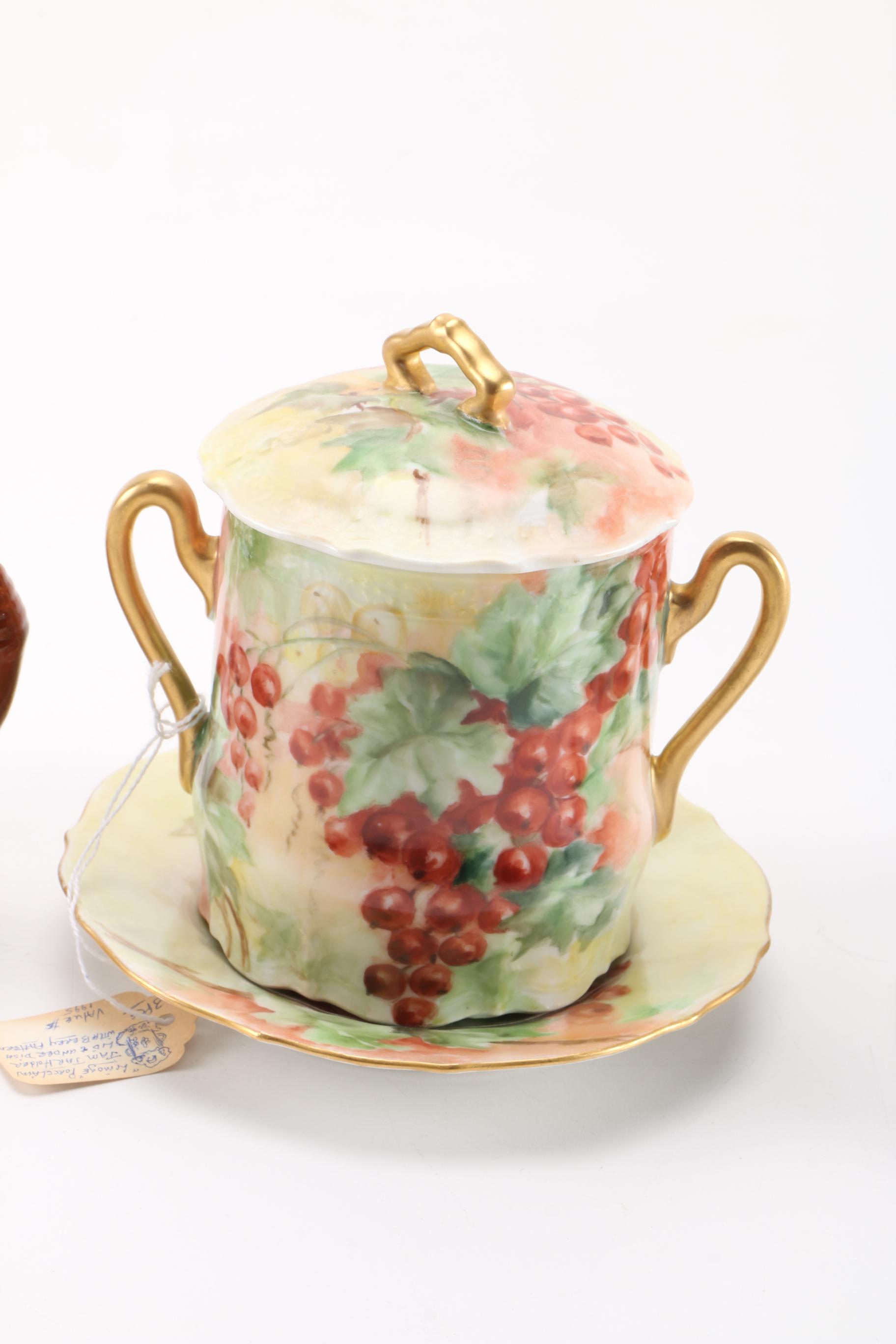 Franciscan Gravy Boat and Haviland Limoges Teacup