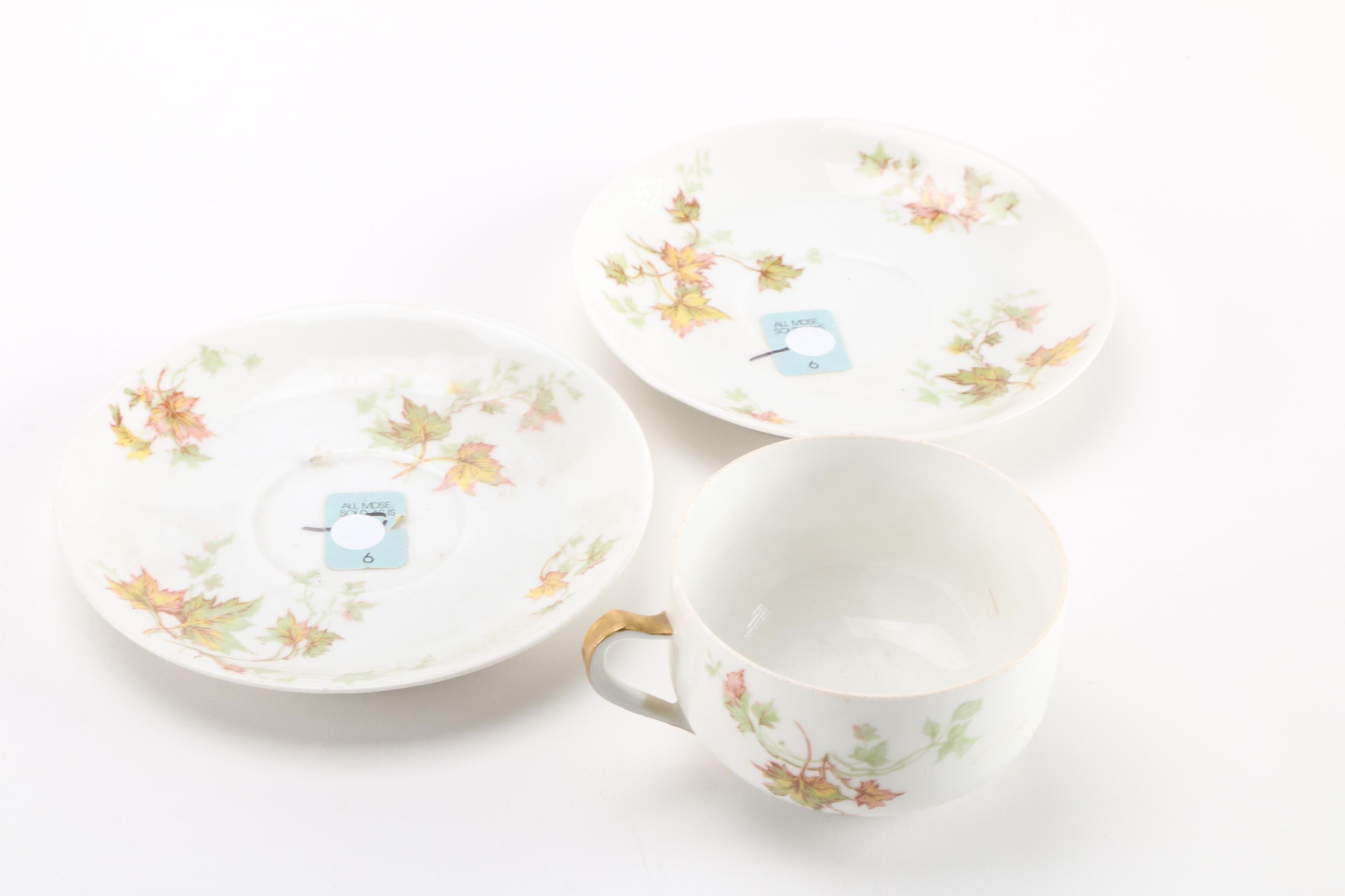 Franciscan Gravy Boat and Haviland Limoges Teacup