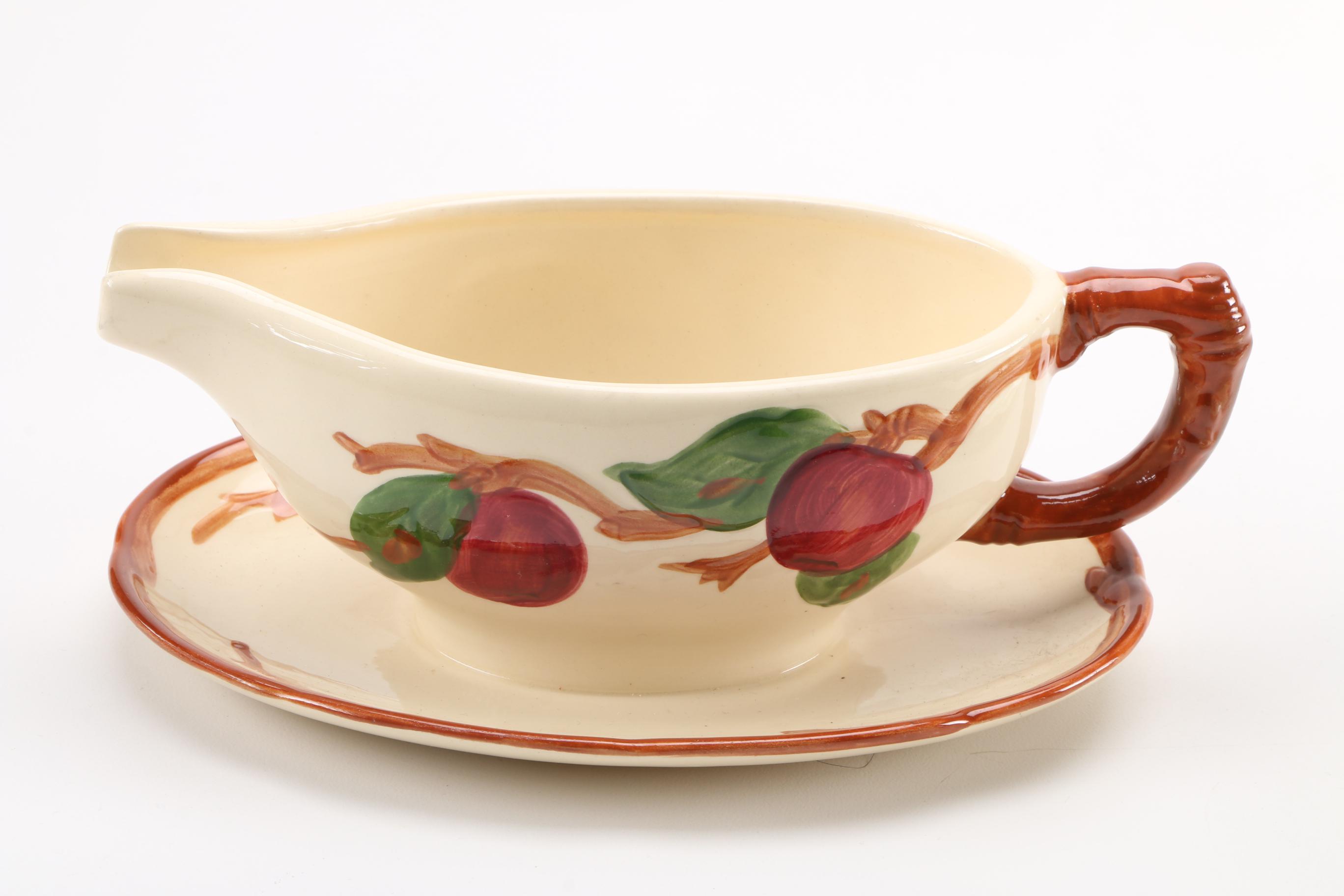 Franciscan Gravy Boat and Haviland Limoges Teacup
