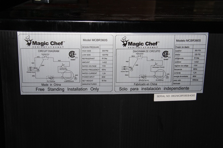 Magic Chef Mini Refrigerator