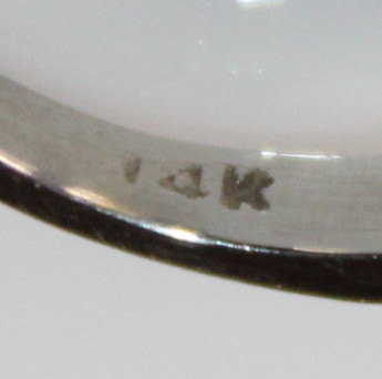 14K White Gold Engagement Ring Mounting