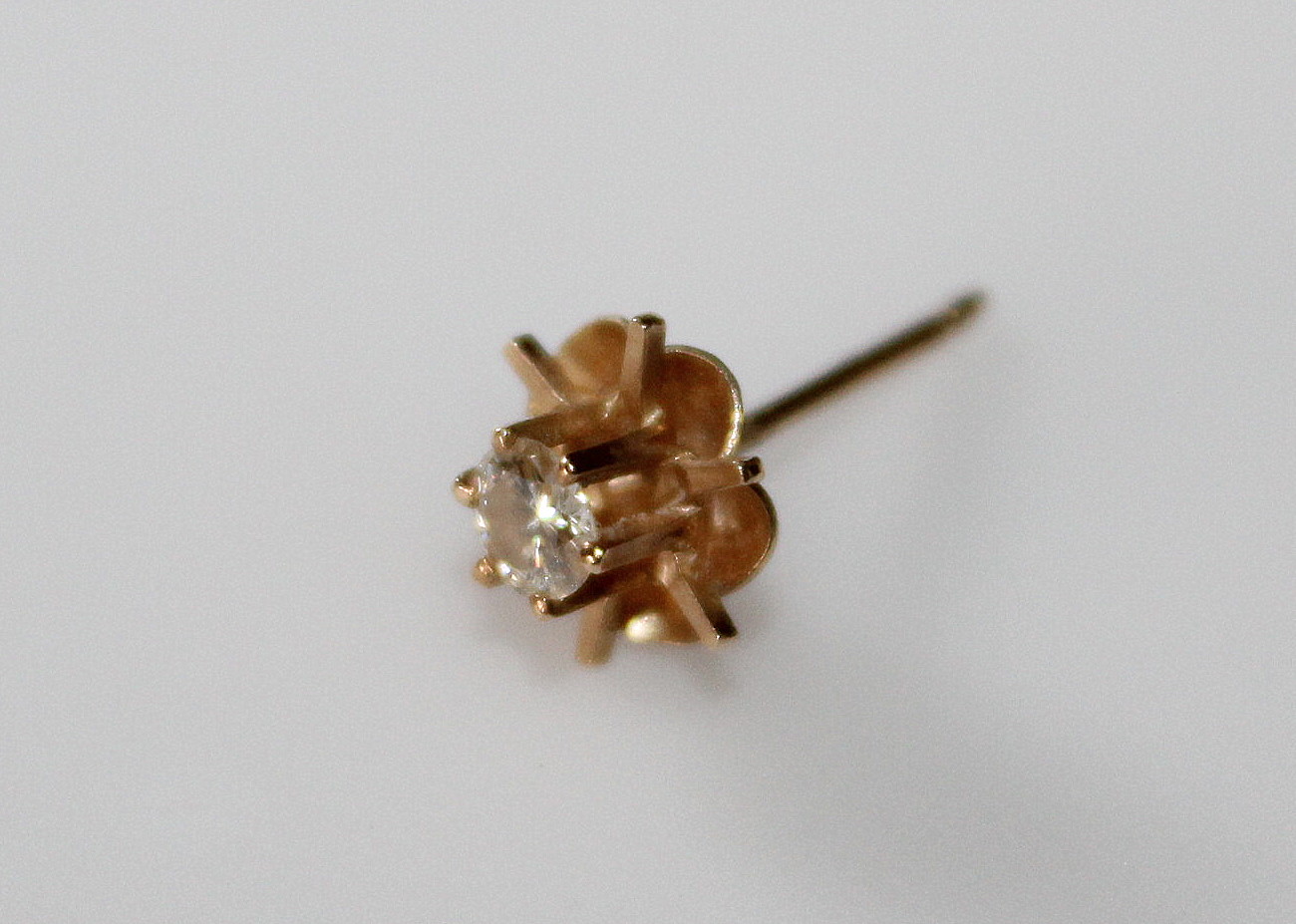 Gold and Diamond Earrings