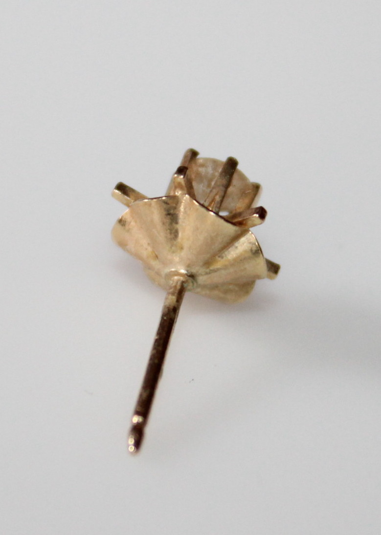 Gold and Diamond Earrings