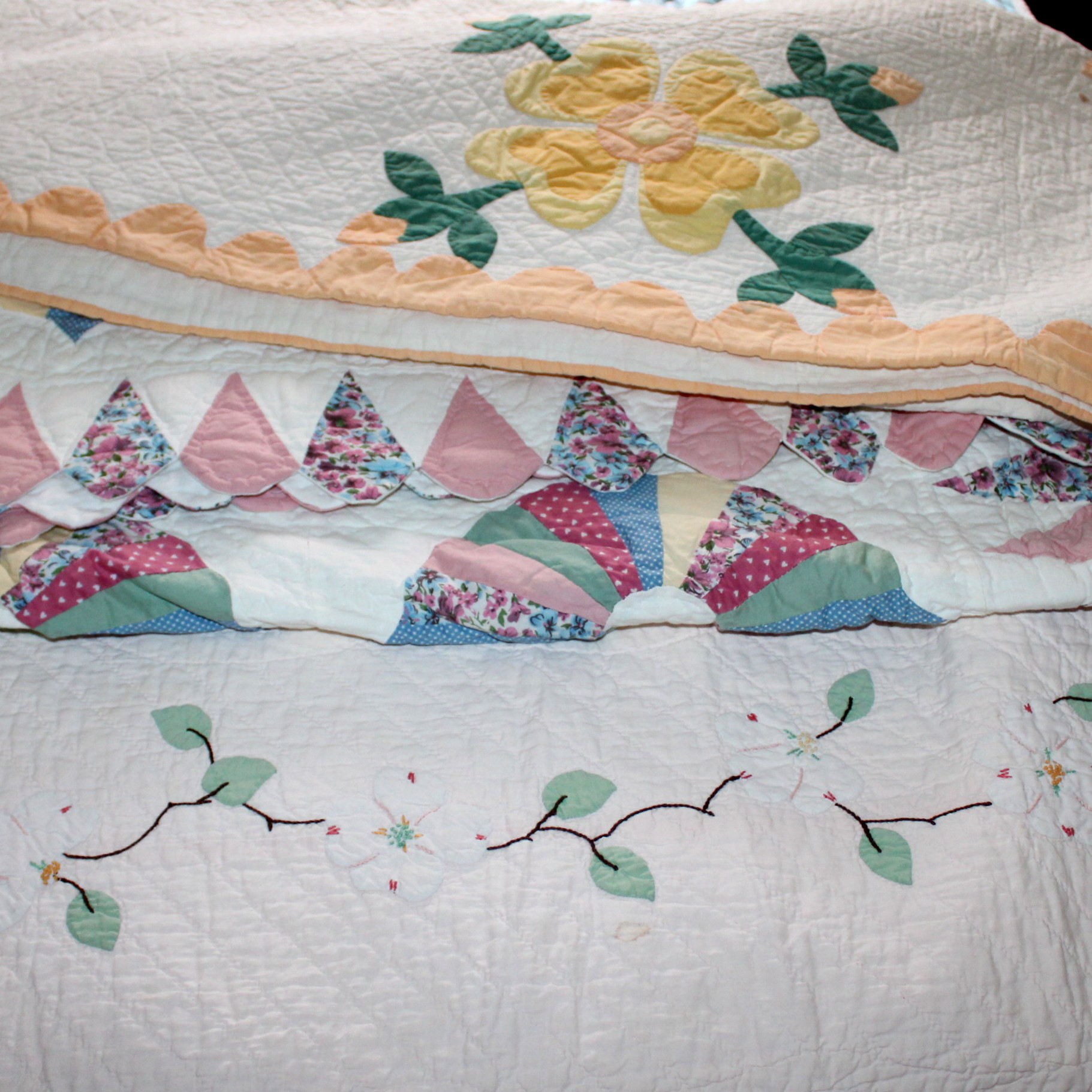 Grouping of Three of Quilts