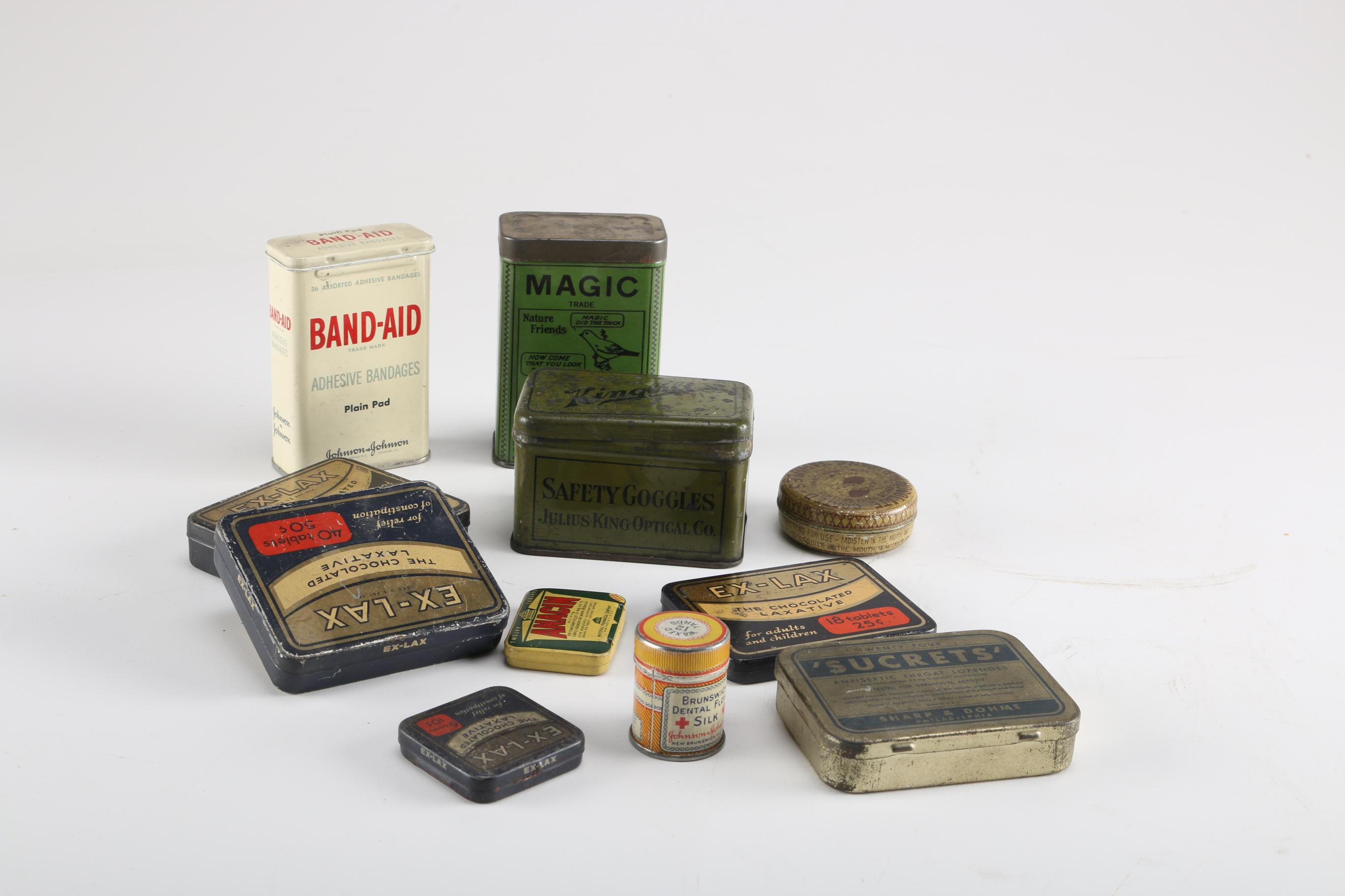 Antique Apothecary and Medical Tins