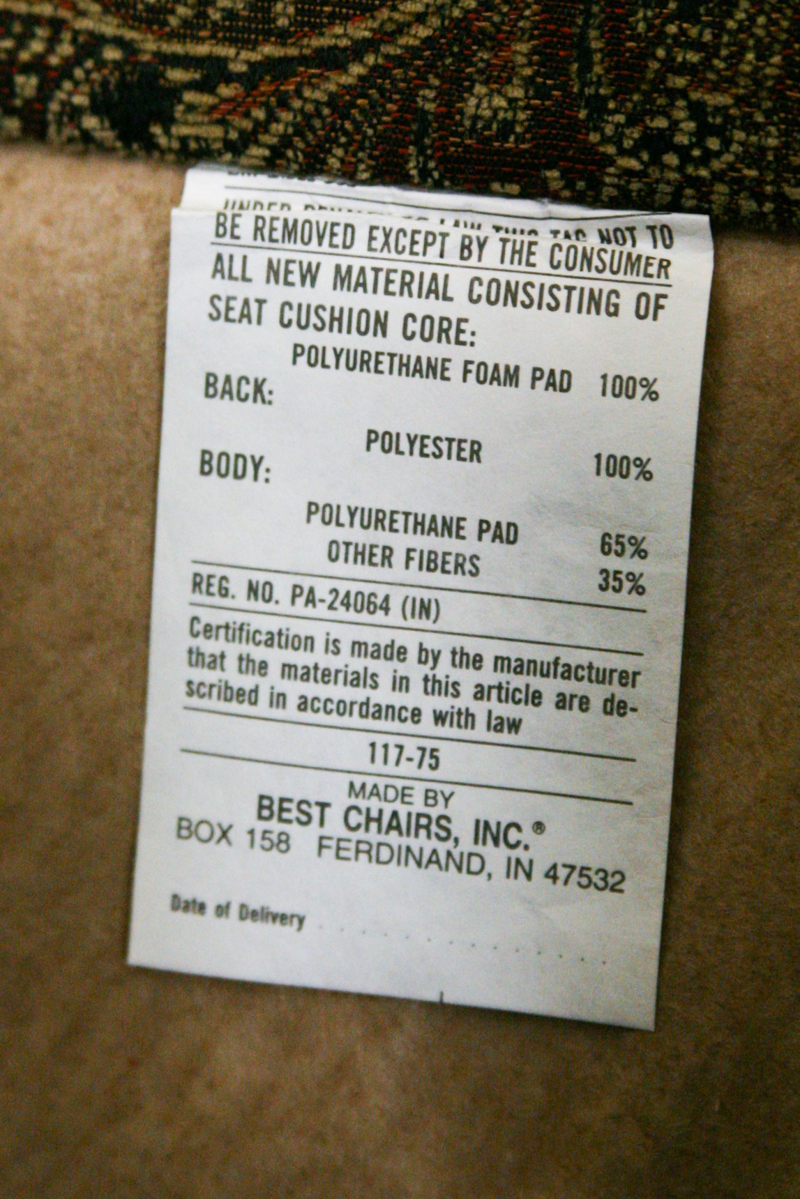 Upholstered Swiveling Armchair by Best Chairs, Inc.