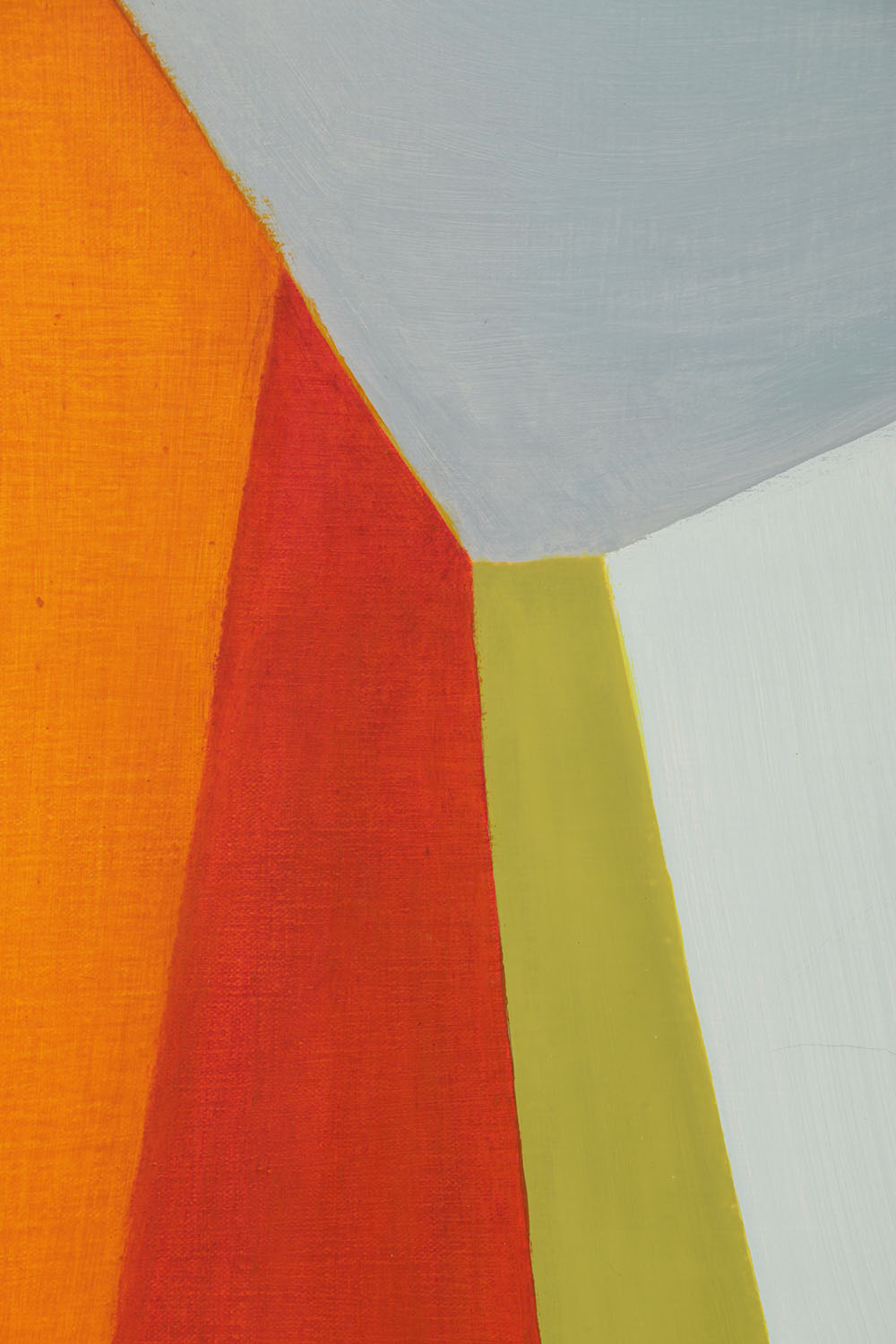 Beth Hertz 1973 Monumental Oil Painting "Blue Beacon II-Line Storm"