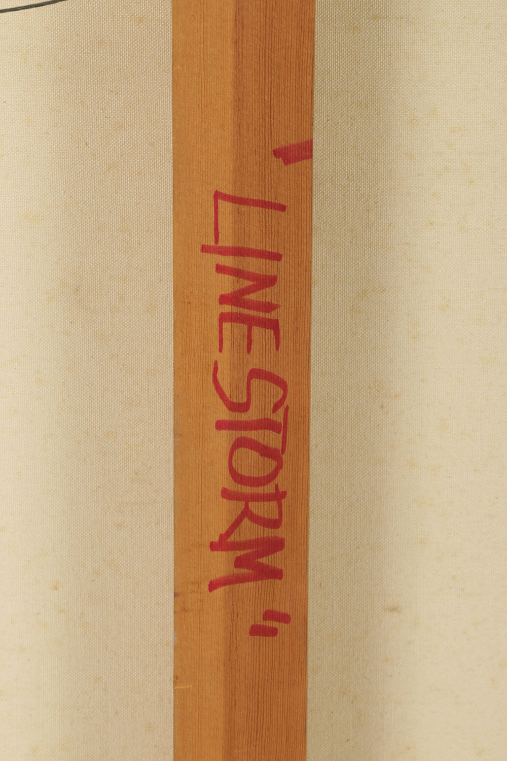 Beth Hertz 1973 Monumental Oil Painting "Blue Beacon II-Line Storm"