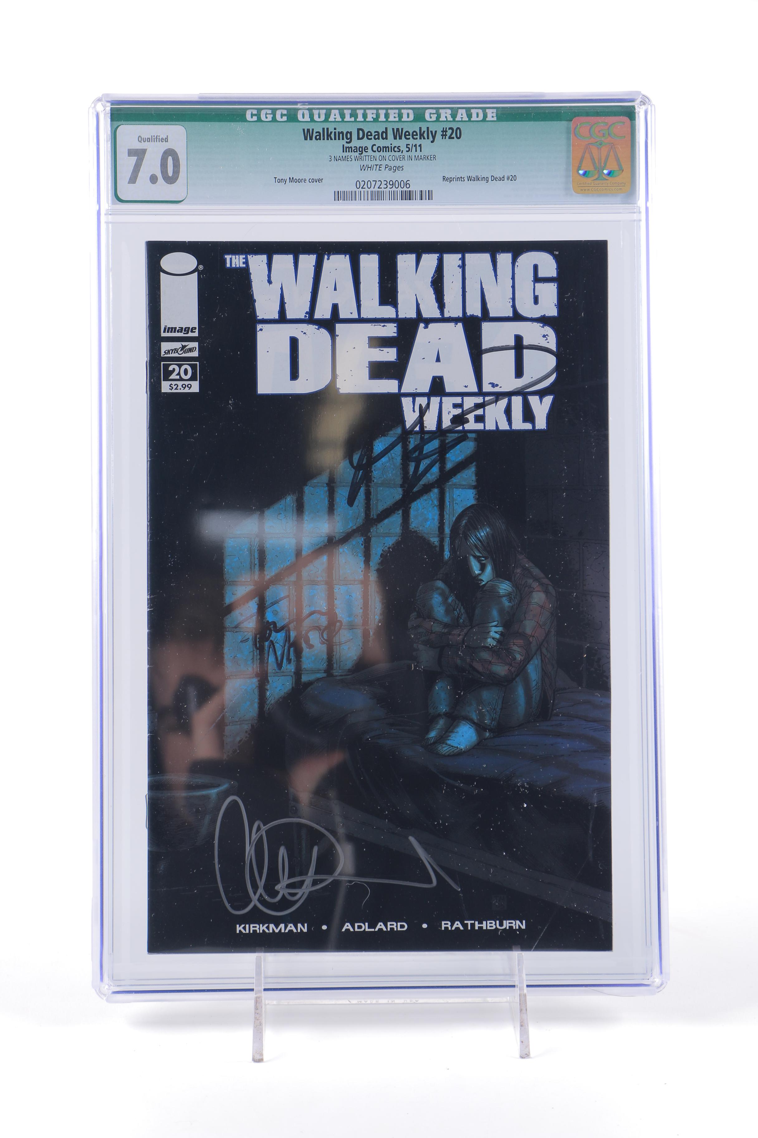 Robert Kirkman Signed and Graded "The Walking Dead" Comic #20