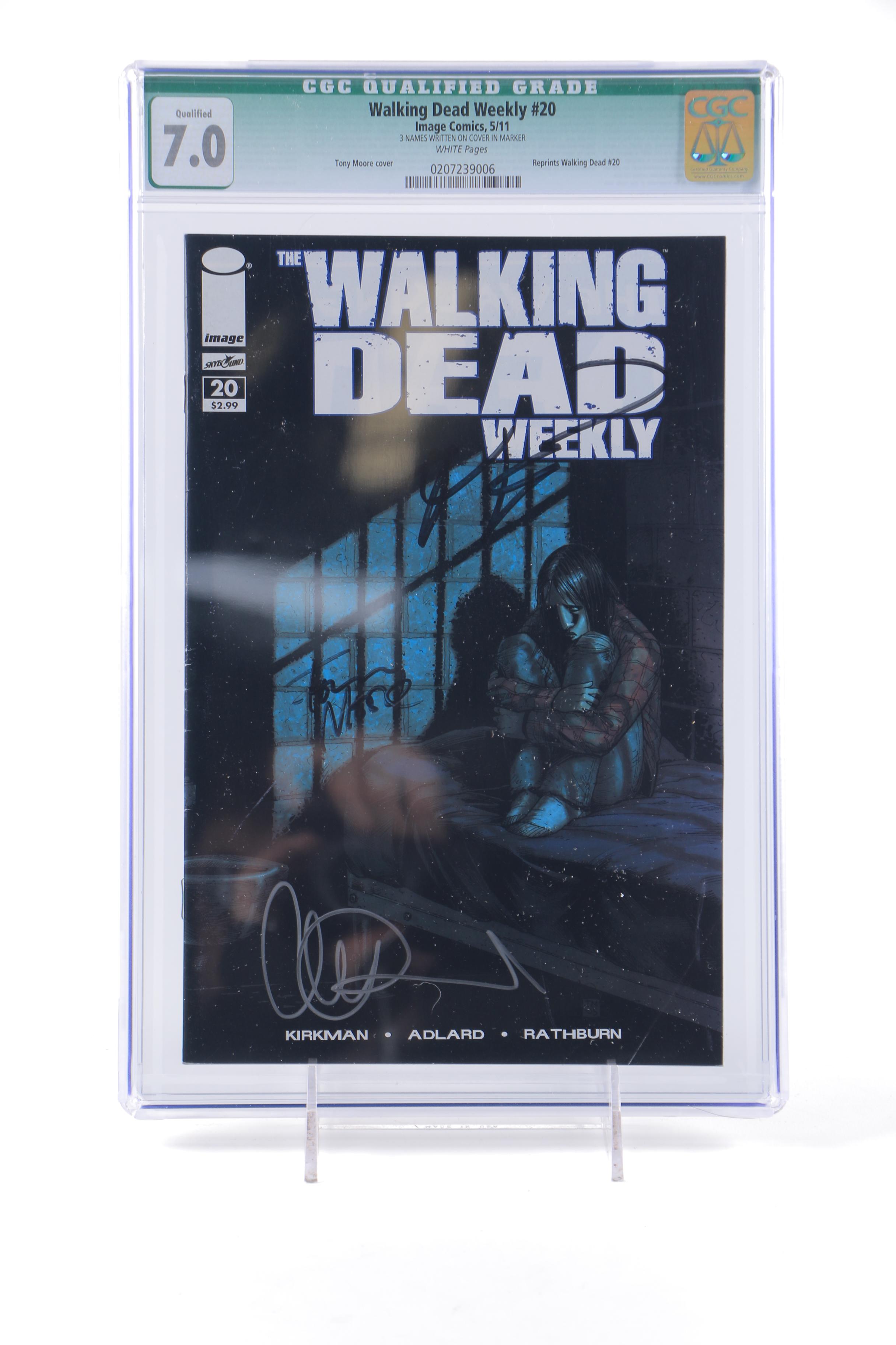 Robert Kirkman Signed and Graded "The Walking Dead" Comic #20