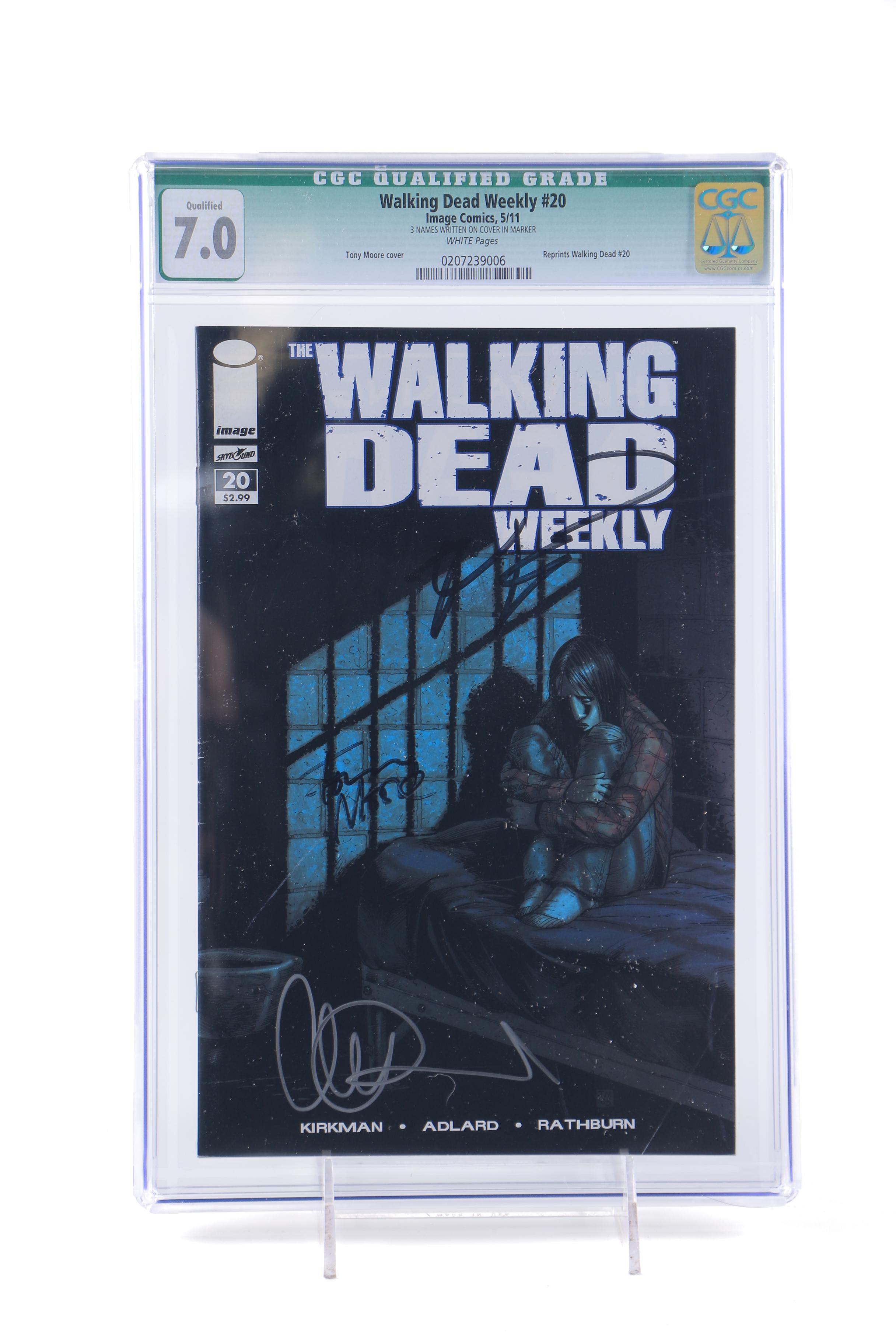 Robert Kirkman Signed and Graded "The Walking Dead" Comic #20