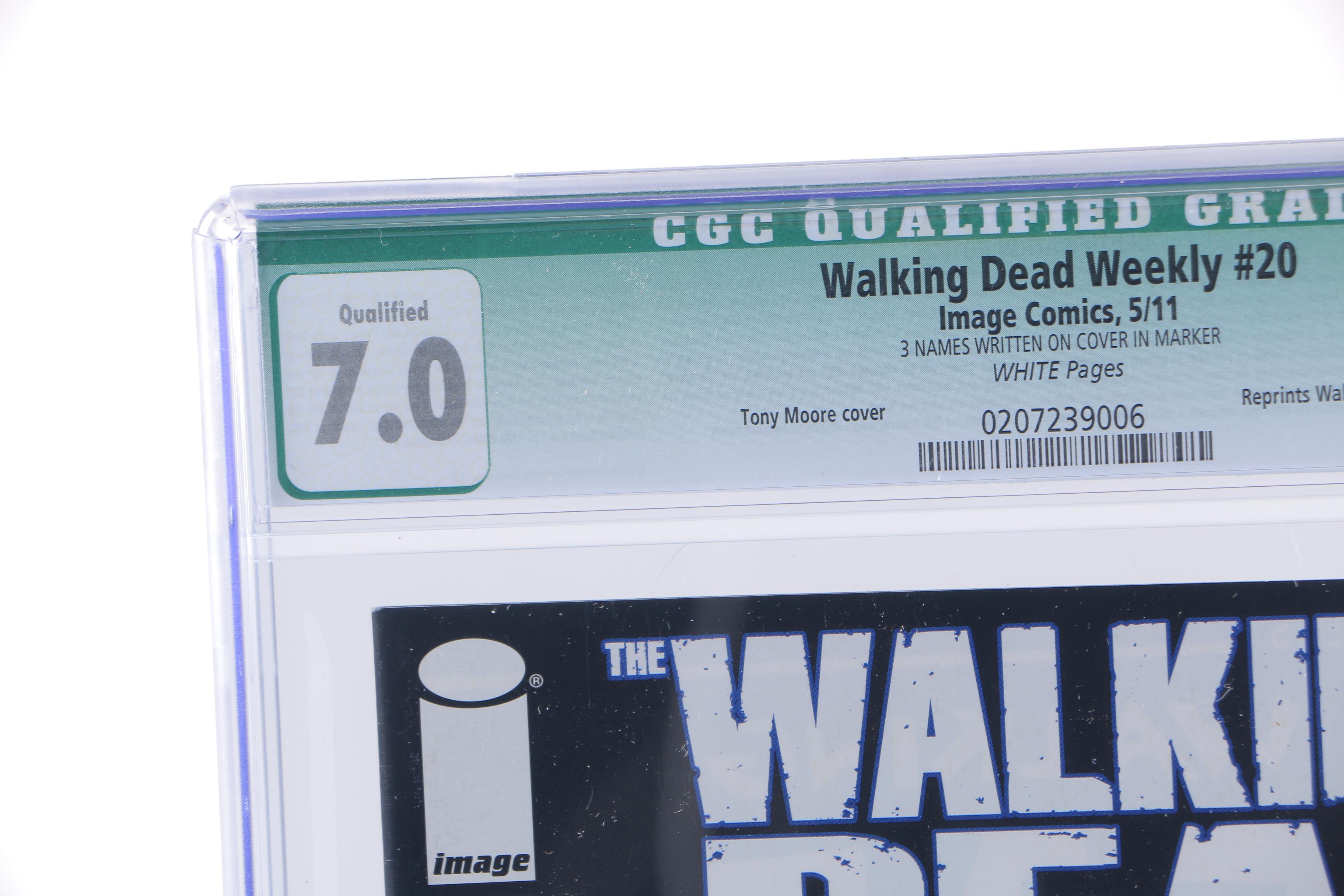 Robert Kirkman Signed and Graded "The Walking Dead" Comic #20