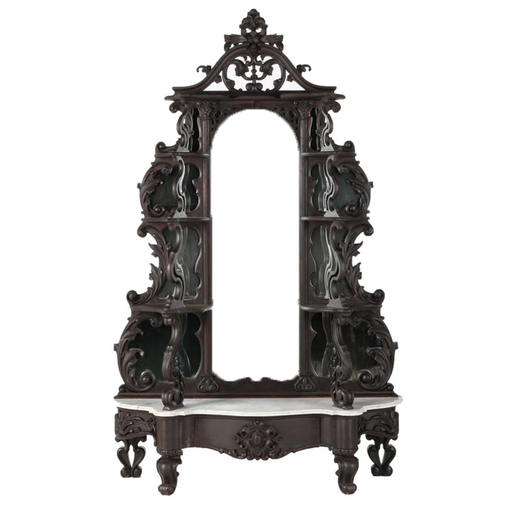 Mitchell and Rammelsberg 19th Century Rosewood Etagere