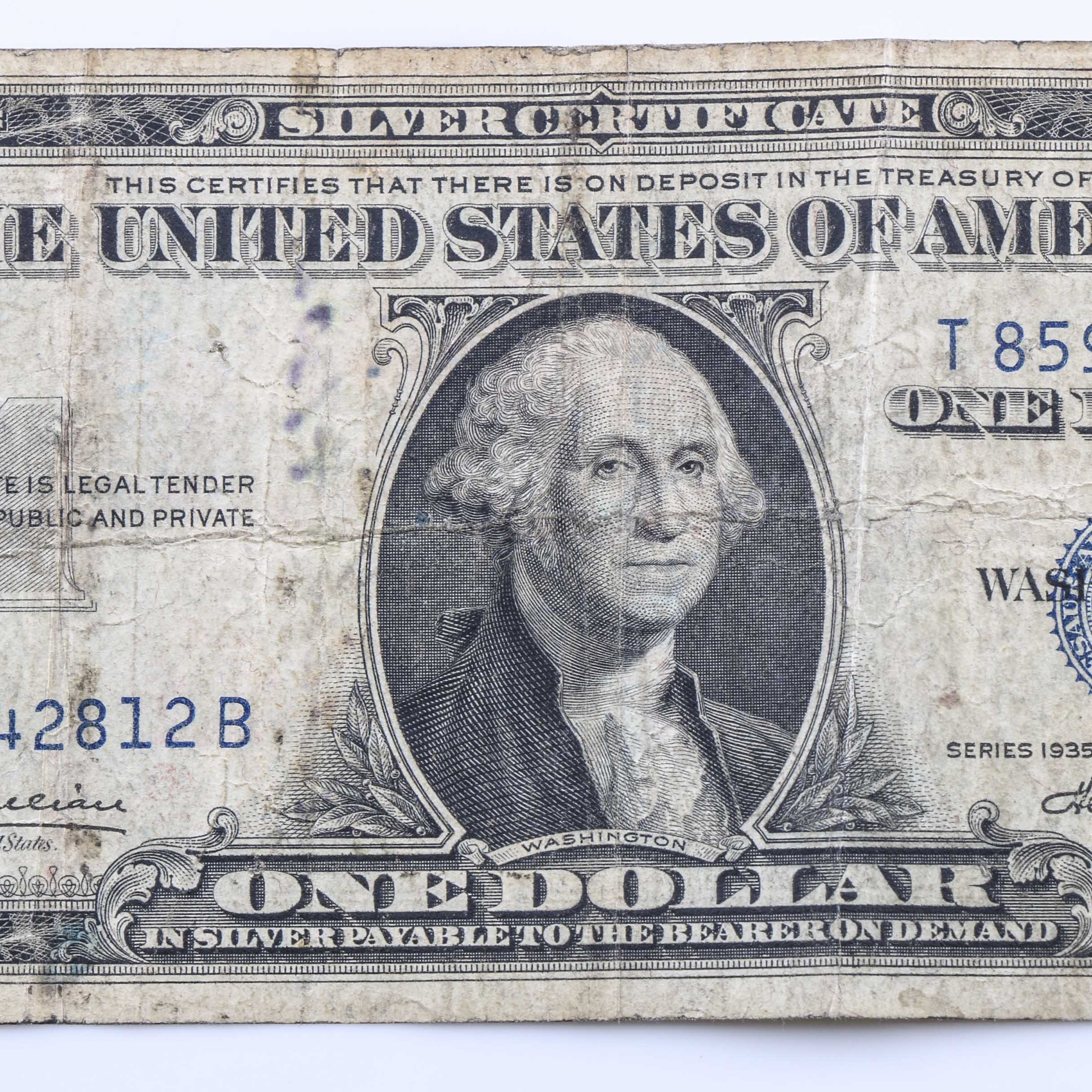WWII "Short Snorter" One-Dollar Silver Certificate