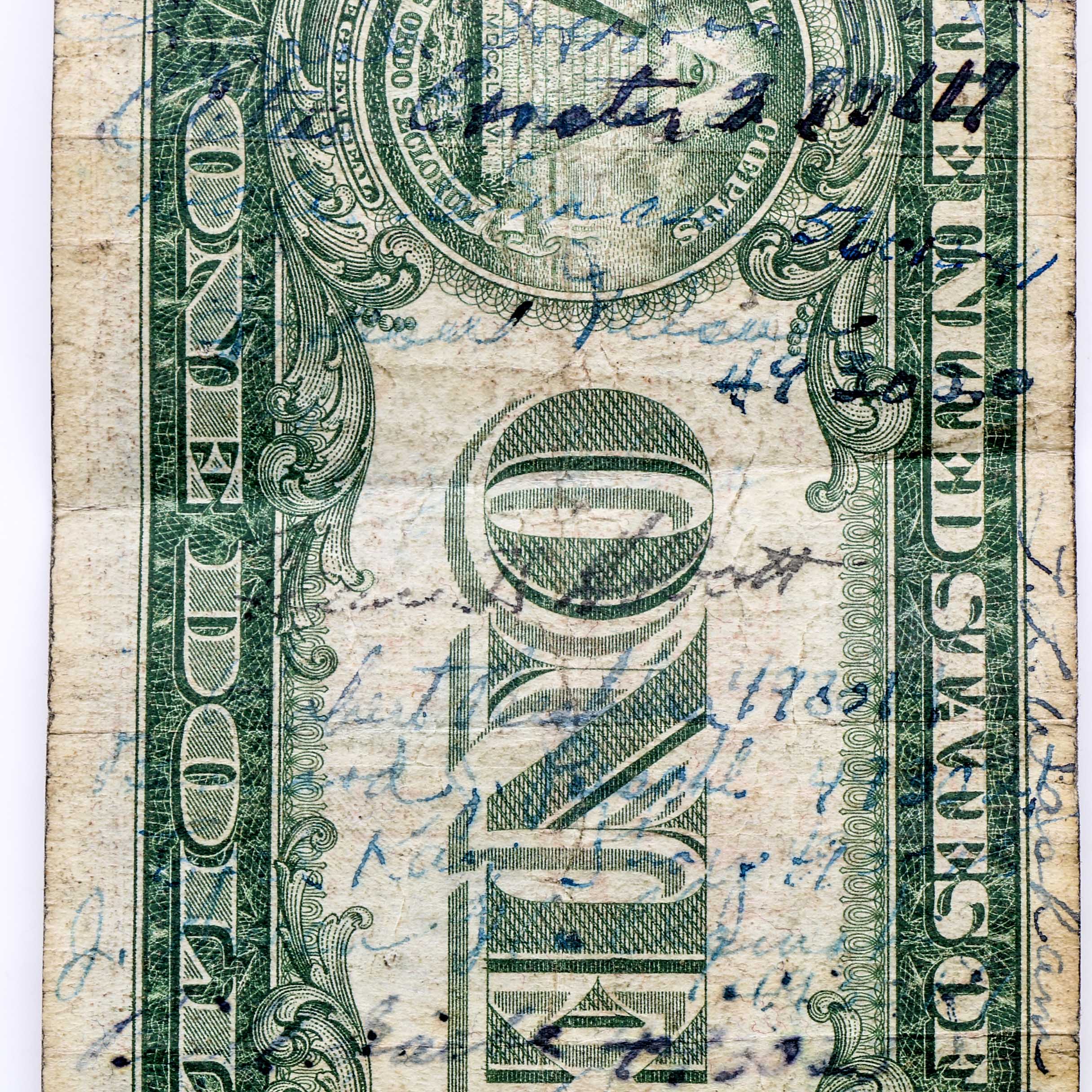 WWII "Short Snorter" One-Dollar Silver Certificate