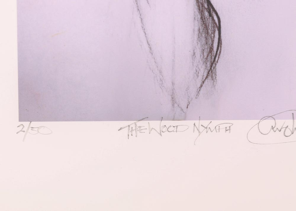 Carolyn Weltman Limited Edition Hand Embellished Giclee "The Wood Nymph"