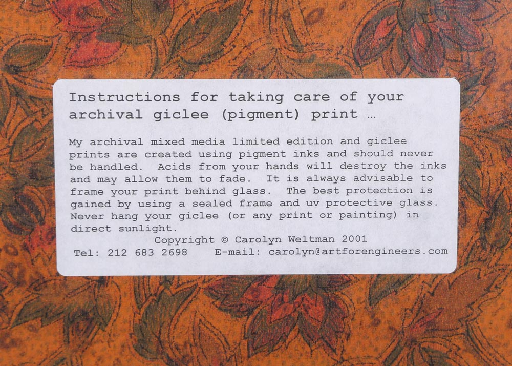 Carolyn Weltman Limited Edition Hand Embellished Giclee "The Wood Nymph"