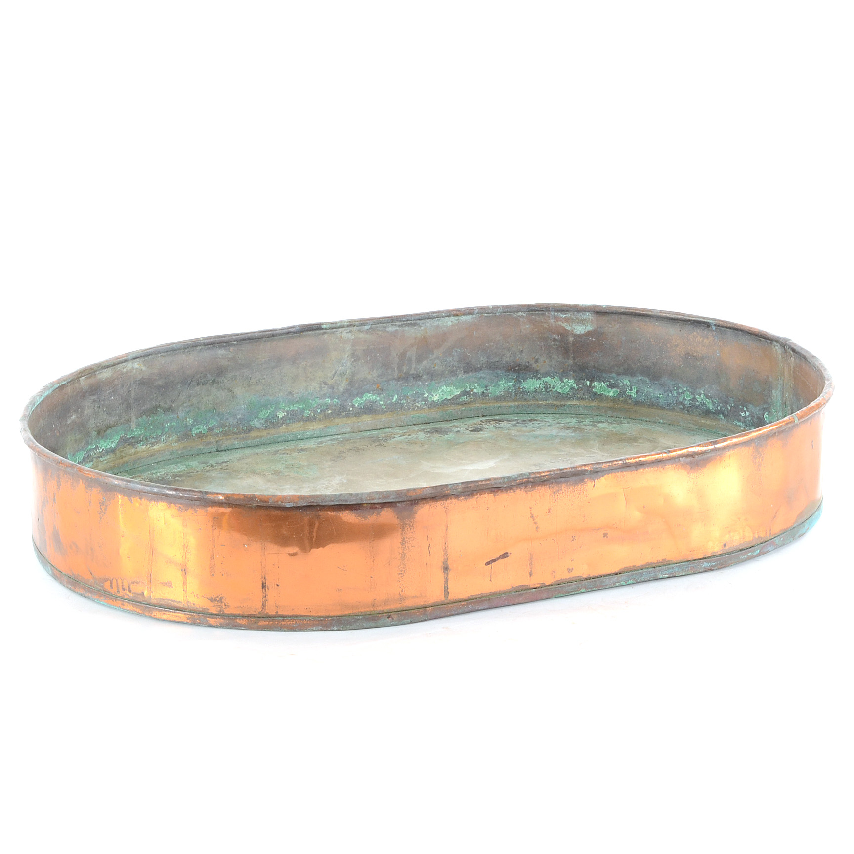 Large Oval Copper Tray