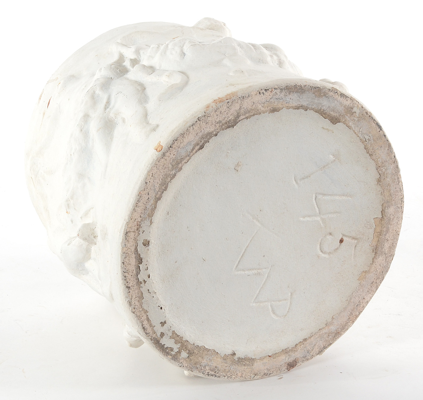 Vintage Cast Planter with Putti