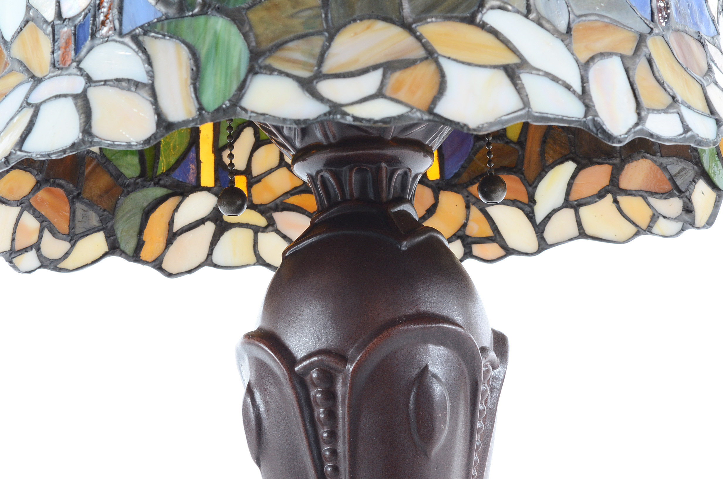 Resin and Stained Glass Table Lamp