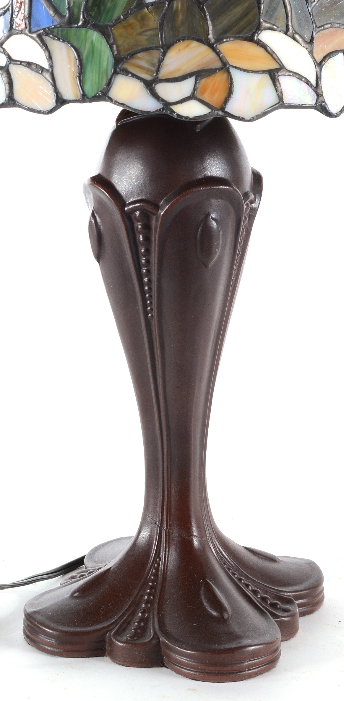 Resin and Stained Glass Table Lamp