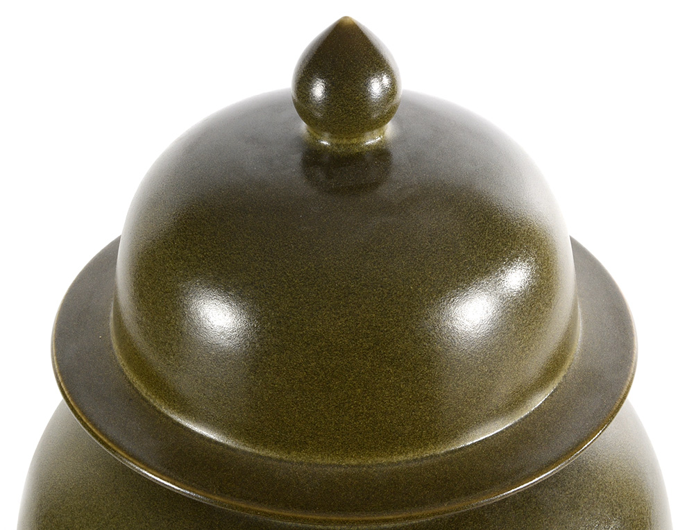 Large Chinese Covered Floor Vase