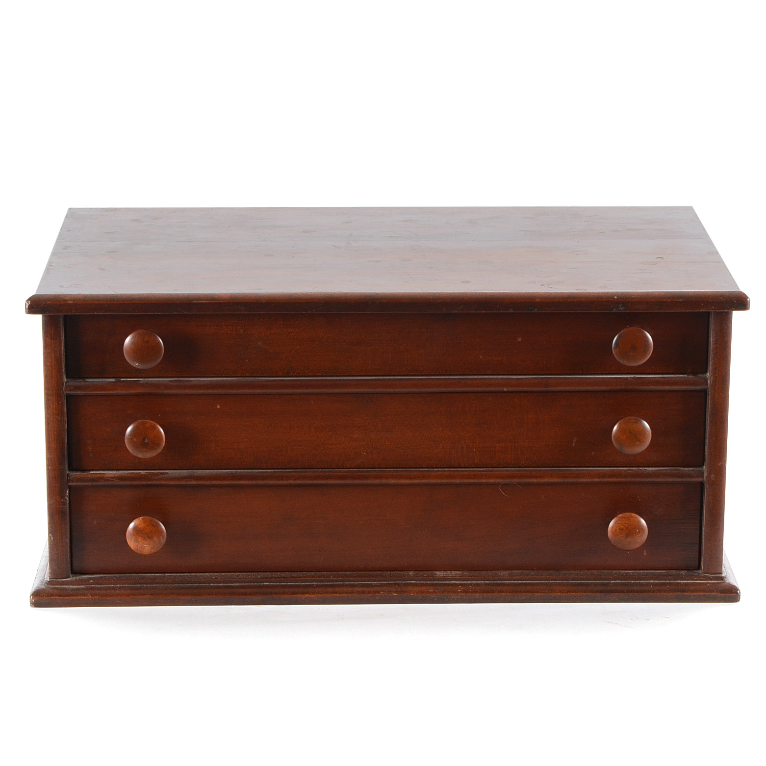 Diminutive Antique Walnut Spool Chest