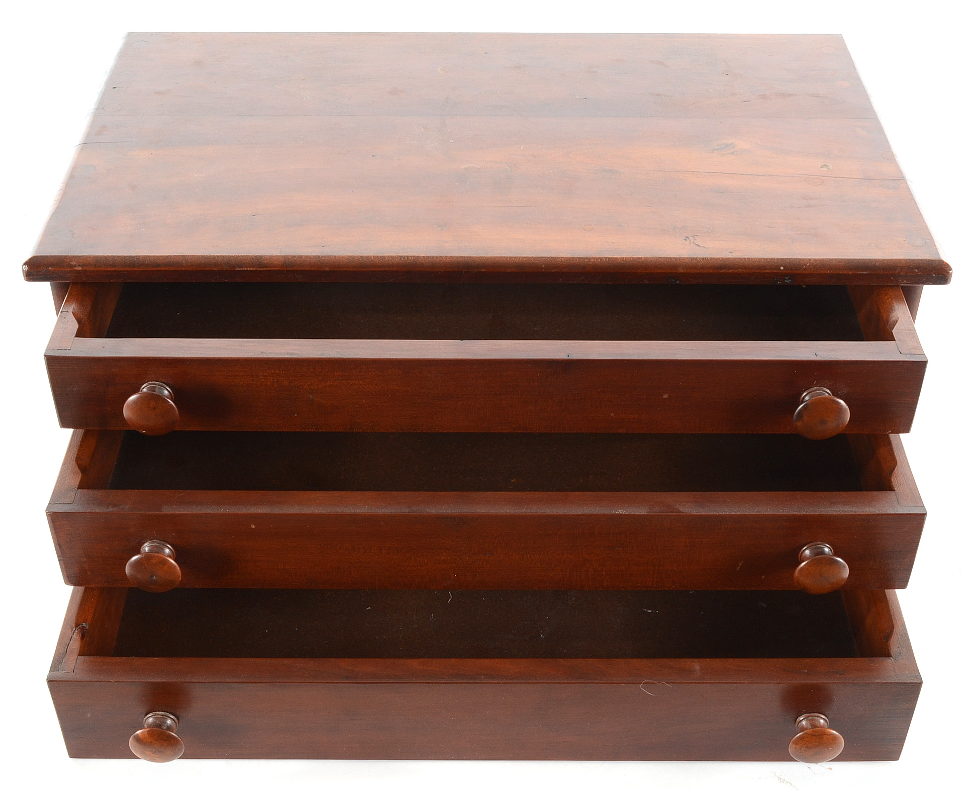 Diminutive Antique Walnut Spool Chest