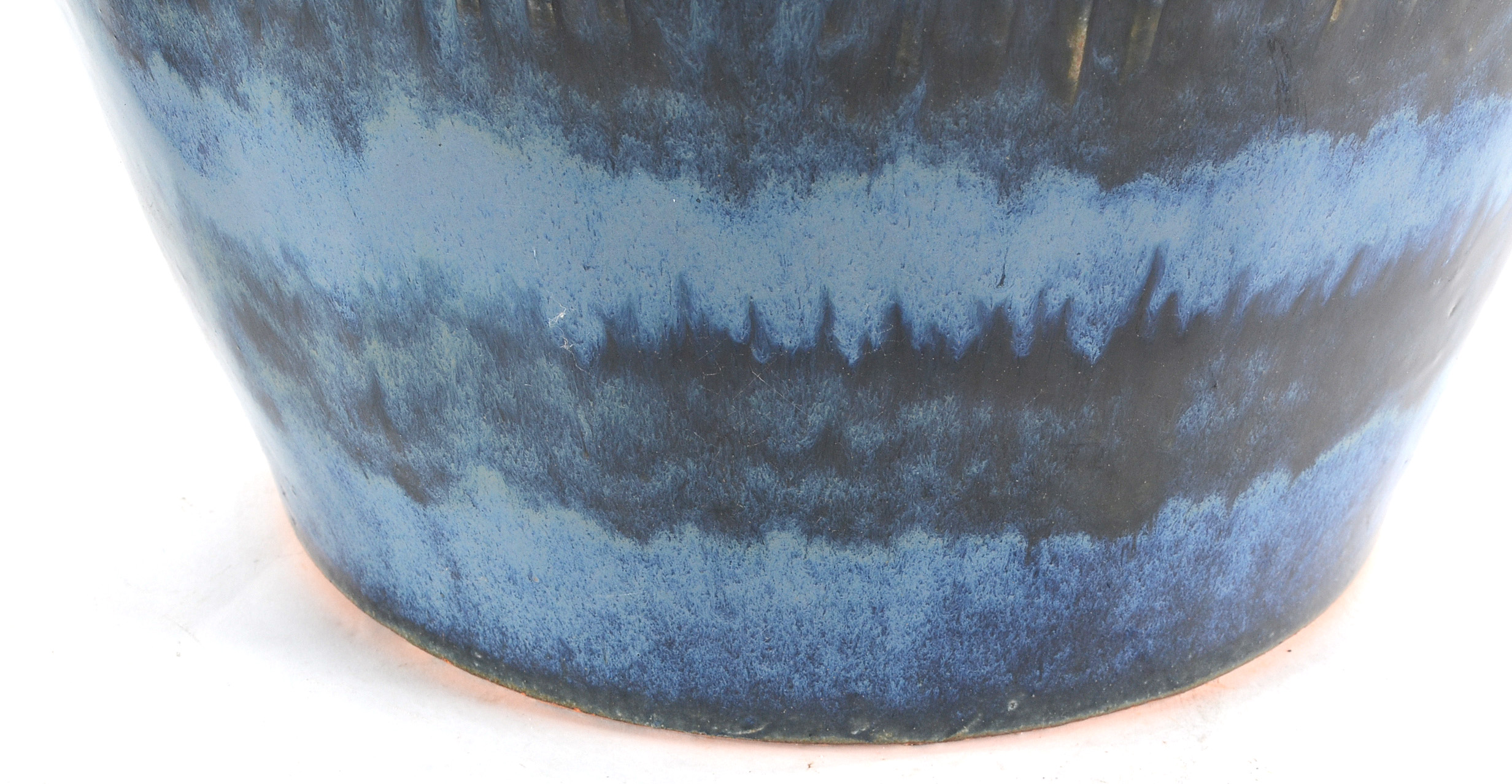 Imperial Blue Glazed Garden Planters