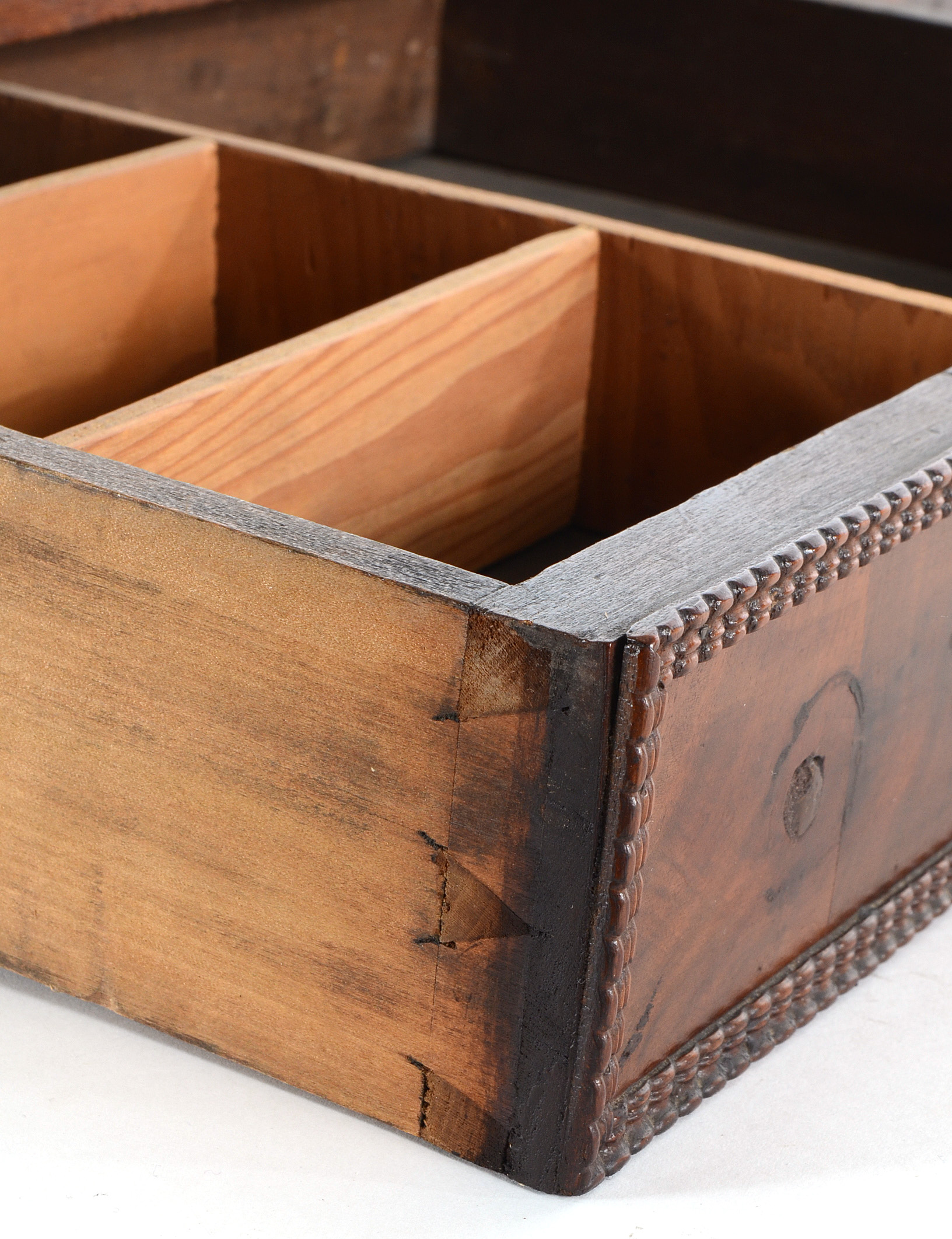 Dresser-Top Shelf with Two Drawers