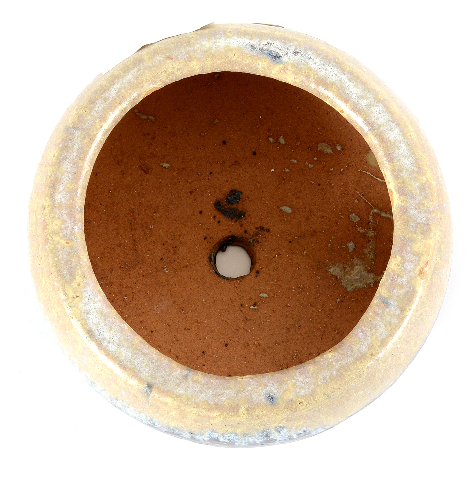 Ivory and Cobalt Blue Glazed Garden Planters