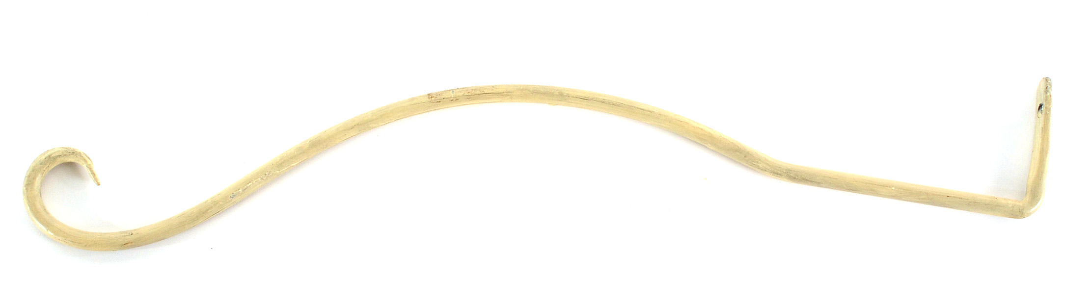 Vintage Painted Steel Bed Crown with Curtains