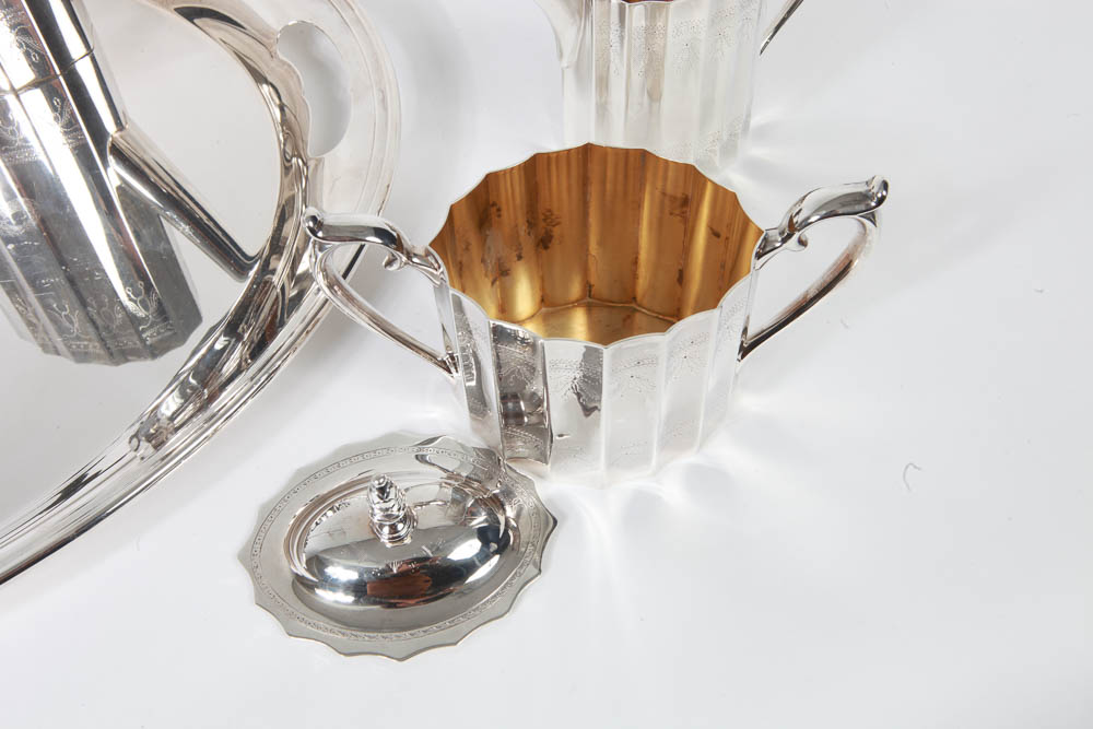 Lunt Silversmiths Silver Plated Tea and Coffee Service