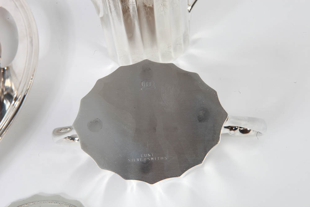 Lunt Silversmiths Silver Plated Tea and Coffee Service