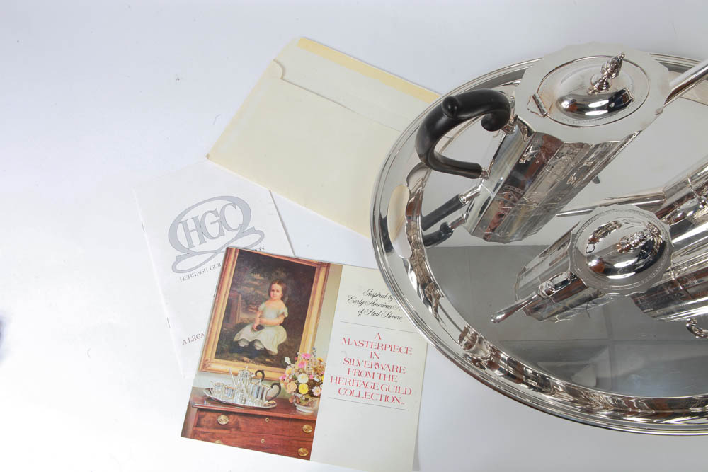 Lunt Silversmiths Silver Plated Tea and Coffee Service