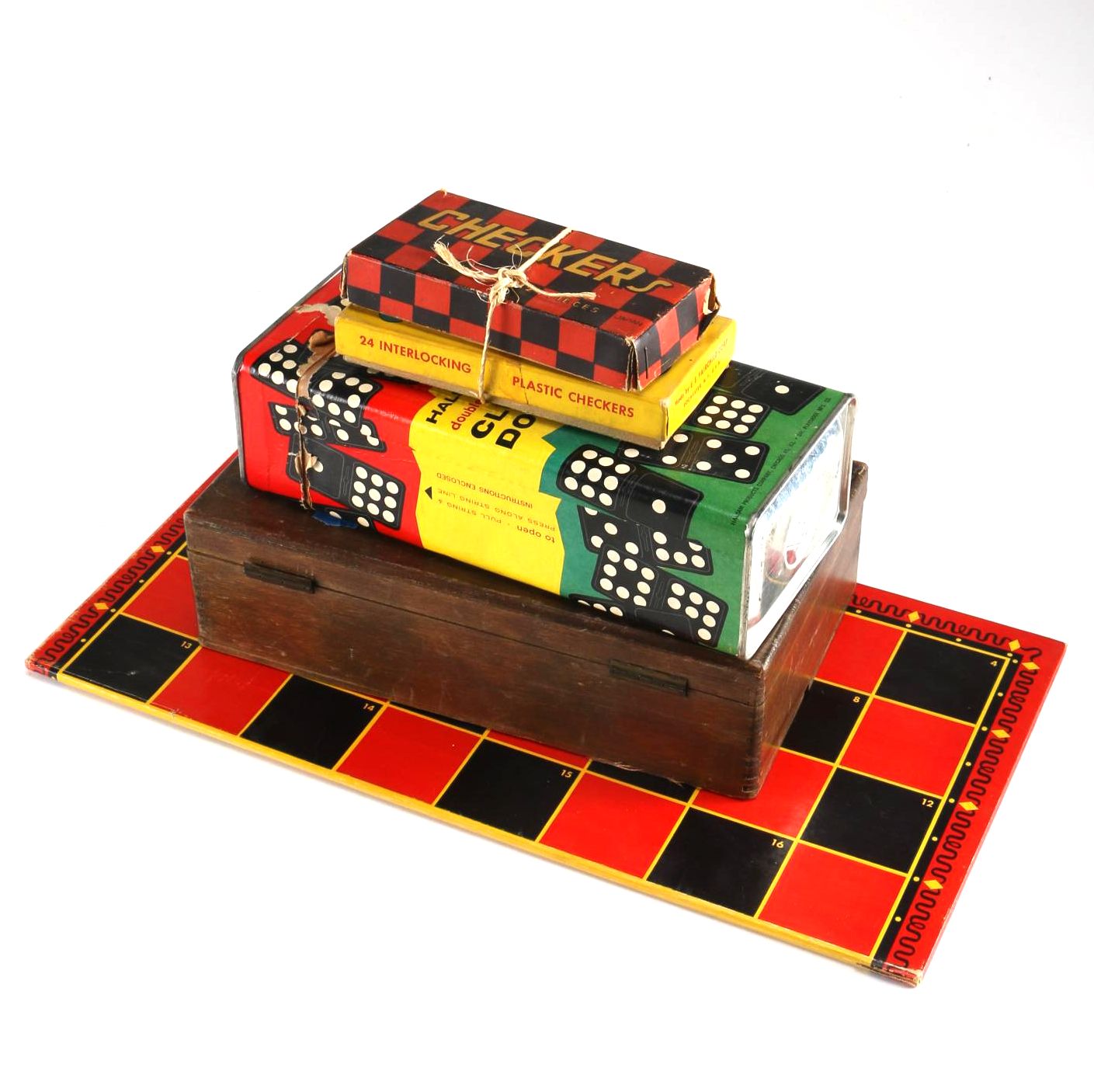 Vintage Domino and Checker Sets