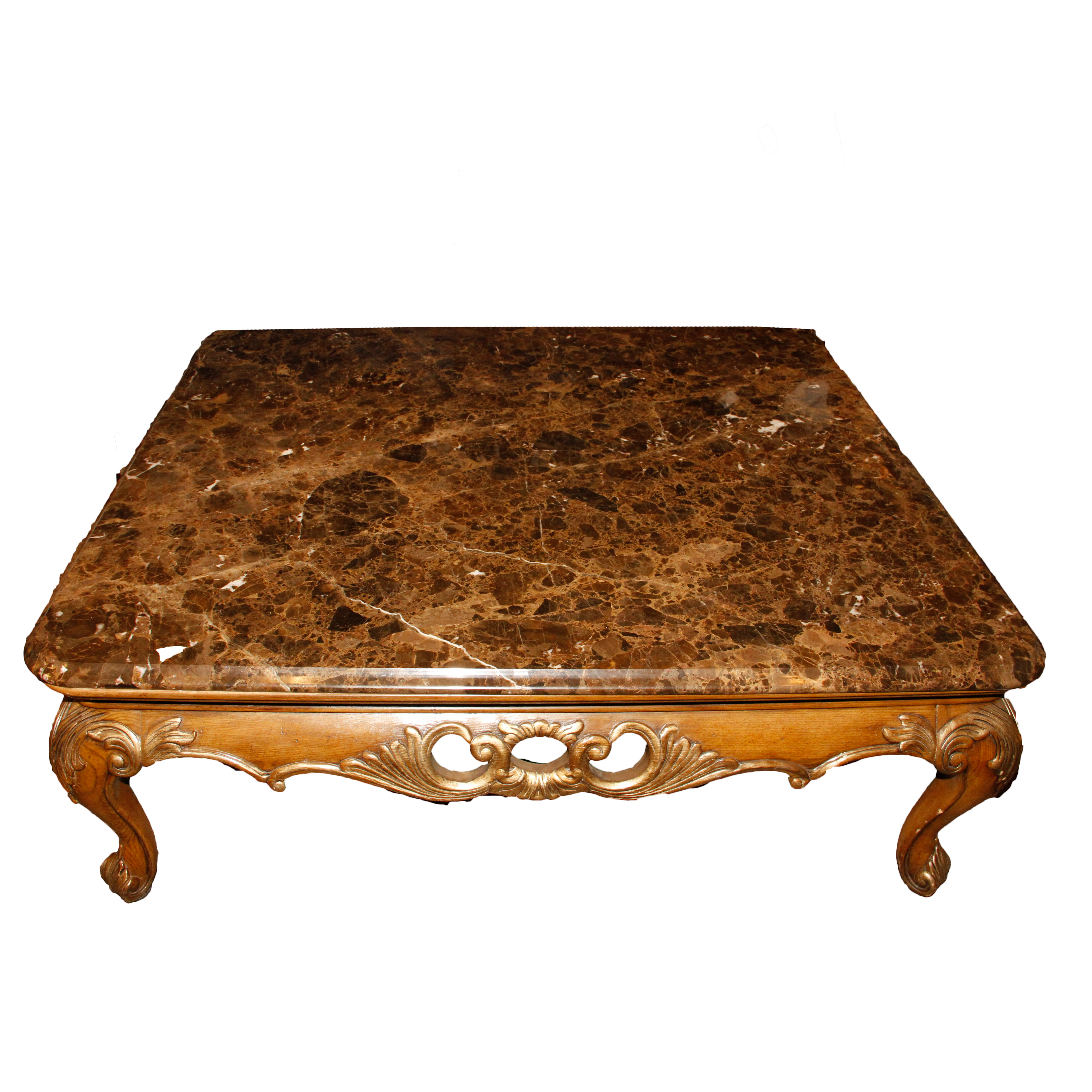 Marble Top Cocktail Table by Henredon