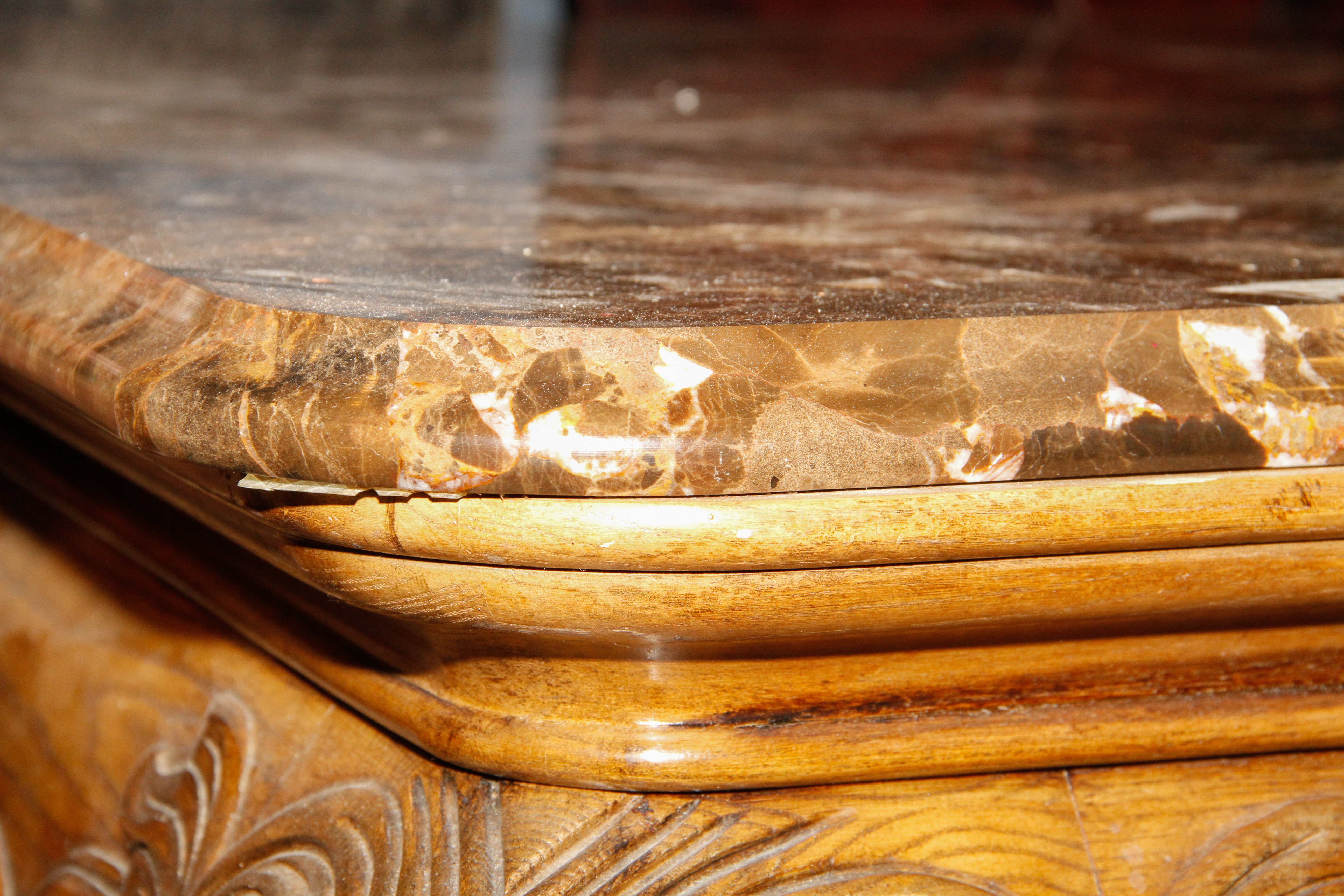 Marble Top Cocktail Table by Henredon