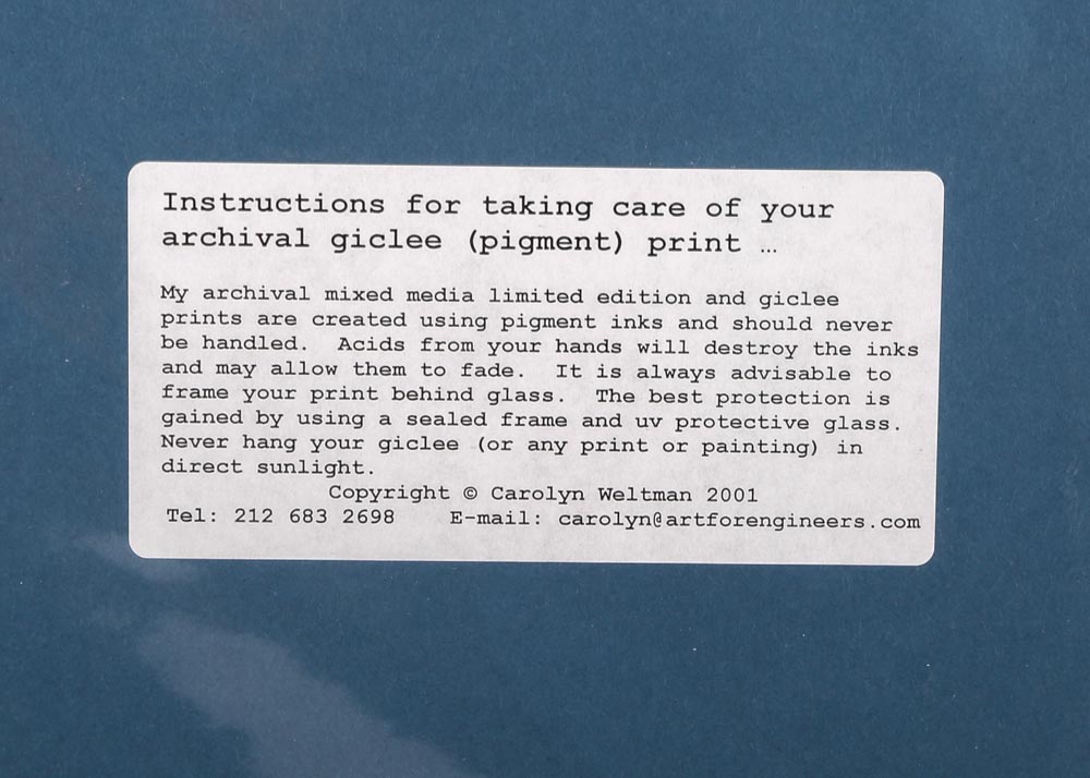 Carolyn Weltman Limited Edition Embellished Giclees