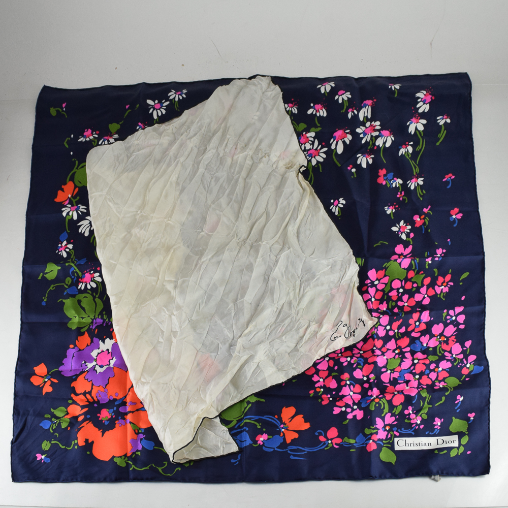 Christian Dior and Anne Fogerty Vintage Scarves