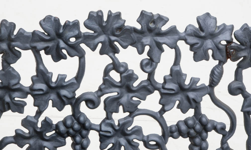 Vintage Cast Iron Settee and Chair