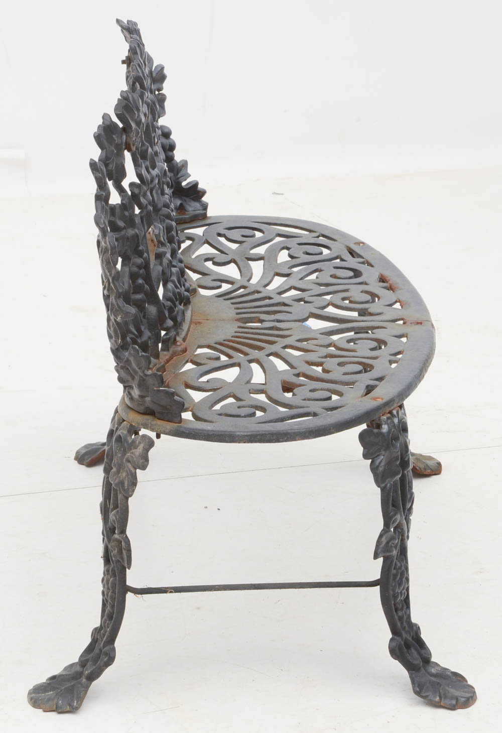 Vintage Cast Iron Settee and Chair