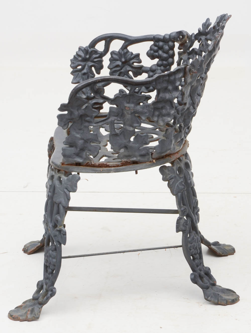 Vintage Cast Iron Settee and Chair