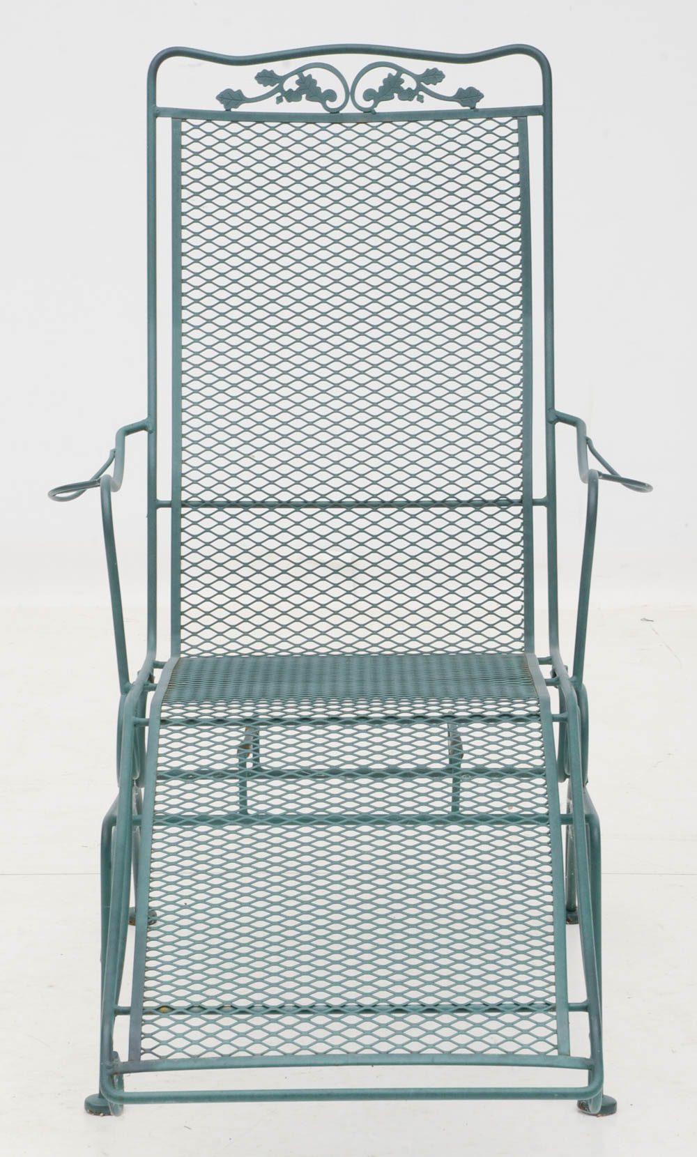 Two Iron Mesh Patio Pool Loungers