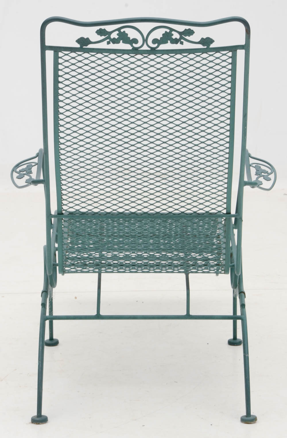 Two Iron Mesh Patio Pool Loungers