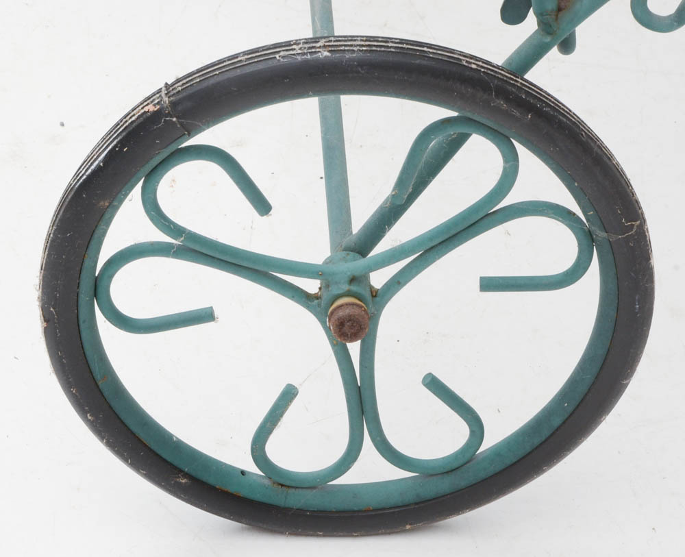 Two Iron Mesh Patio Pool Loungers