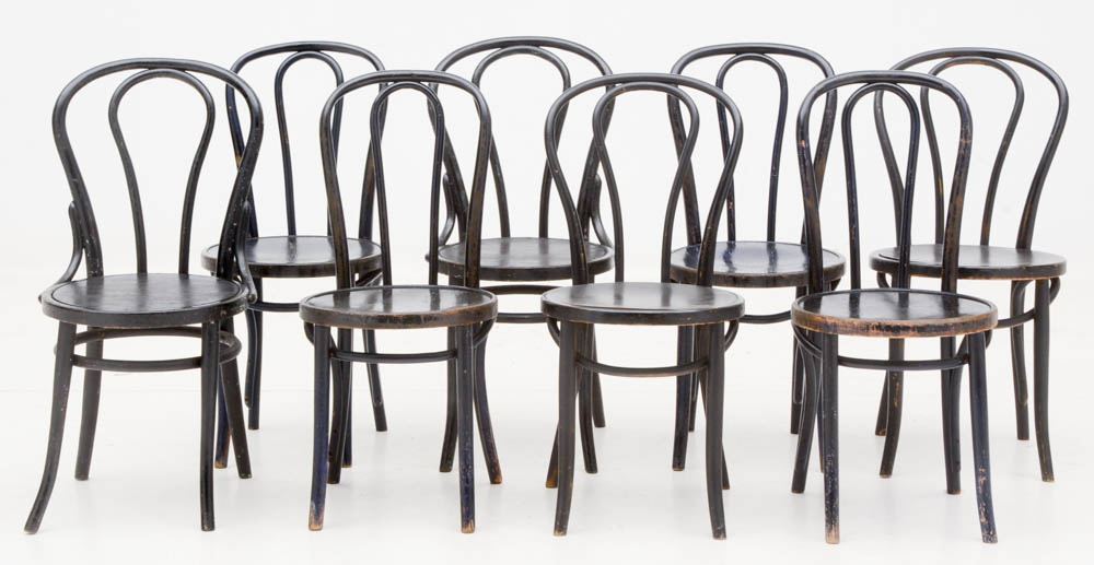Set of Thonet Bentwood Ice Cream Parlor Chairs